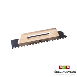 LLANA DENTADA ACERO 28 CM. 10X10  RUBIFLEX  MANGO MADERA