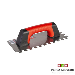 LLANA DENTADA ACERO 28 CM. 3X3  RUBI  MANGO BIMATERIAL
