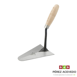PALETA ALBAÑIL CATALANA MANGO MADERA 165 X 120 MM BELLOTA