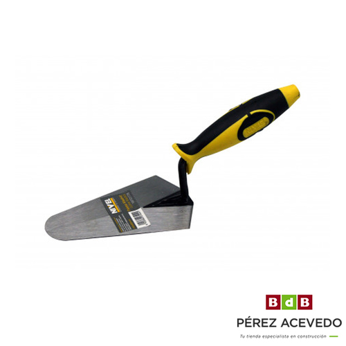 PALETA ALBAÑIL MADRID MANGO BIMATERIAL190 X 105 MM NIVEL