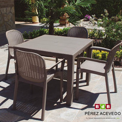 CONJUNTO MESA   4 SILLAS MODELO ELEGANCE