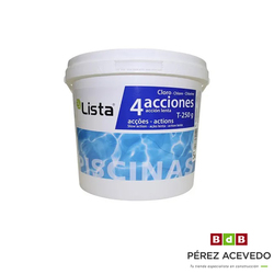 CLORO PISCINAS 4 ACCIONES 5 KG. (TABLETAS 250G.) LISTA