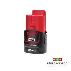 BATERIA M12 B2 2.0 AH MILWAUKEE