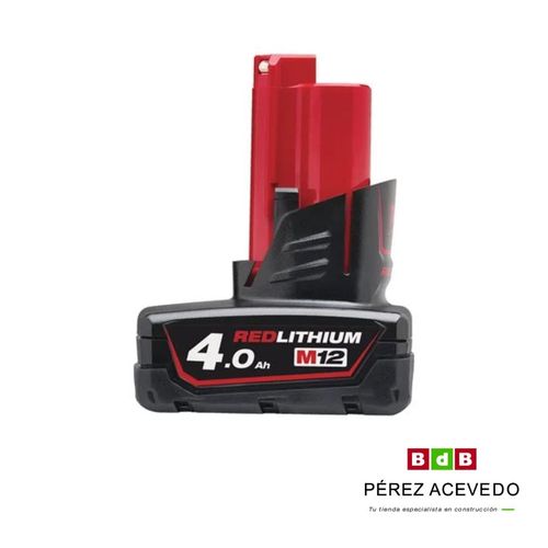 BATERIA M12 B4 4.0 AH MILWAUKEE