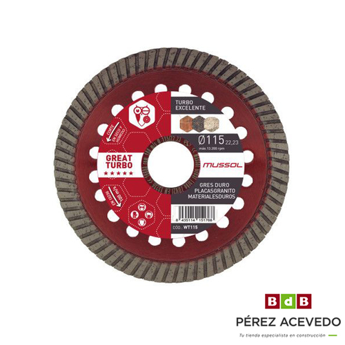 DISCO DIAMANTE 115 GREAT TURBO MUSSOL