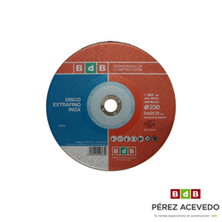 DISCO ABRASIVO 230 X 1,9 CORTE EXTRAFINO INOX BDB