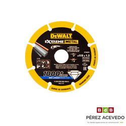 DISCO CORTE 115 X 1,3 DEWALT EXTREME METAL