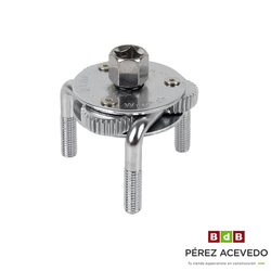 LLAVE FILTRO ACEITE  AUTORREGULABLE  65-110 MM 3 PATAS