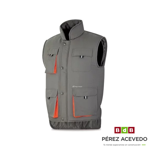 CHALECO MULTIBOLSILLOS GRIS HEIMDALL T-S MARCA