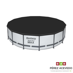 PISCINA CIRCULAR 460 CM BESTWAY GRIS OSCURO SP/H