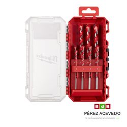ESTUCHE BROCAS PARED POWERT TIP PREMIUM 8 PIEZAS MILWAUKEE