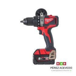 TALADRO PERCUTOR S/ESCOBILLAS BATERIA M18 BLPD2-502X MILWAUKEE
