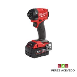 ATORNILLADOR IMPACTO BATERIA 1/4 M18 FID3-502X 18 V. MILWAUKEE