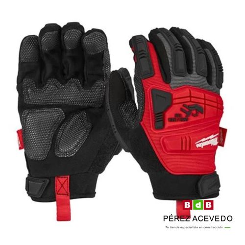 GUANTES ANTI IMPACTO IMPACT DEMOLITION T-10 MILWAUKEE
