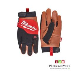 GUANTES PIEL HYBRID LEATHER GLOVES T-9 MILWAUKEE