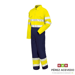 BUZO ALTA VISIBILIDAD AMARILLO / AZUL MARINO  T-L