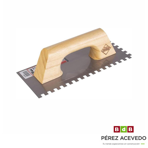 LLANA DENTADA ACERO 28 CM. 8X8 RUBI  M/MADERA