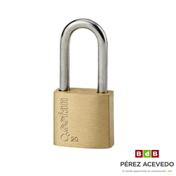 CANDADO LATON ARO LARGO 3-40