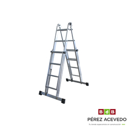 ESCALERA ALUMINIO MULTIPOSICION 16 PELDAÑOS