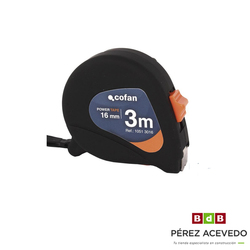 FLEXOMETRO ENGOMADO ANTIDESLIZANTE 5 M.X19 MM. COFAN