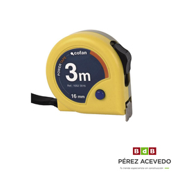FLEXOMETRO 8 M.X25 MM. COFAN CON FRENO