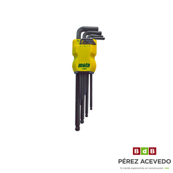 JUEGO LLAVES ALLEN LARGAS MOTA LQ93 1.5 - 10 MM.