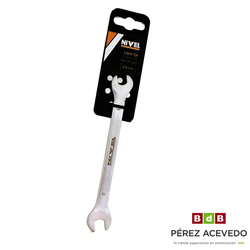 LLAVE FIJA PLANA 08-09 MM C.V. NIVEL