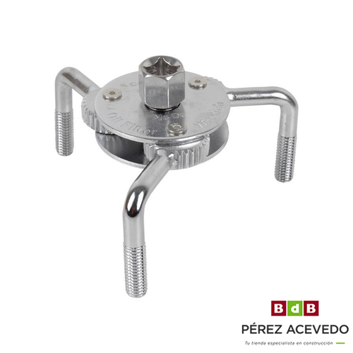 LLAVE FILTRO ACEITE  AUTORREGULABLE  65-110 MM 3 PATAS