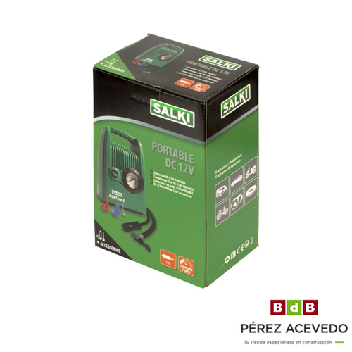 COMPRESOR AIRE MINI 12 V SALKI INT MAN 300 PSI