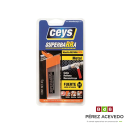 MASILLA REPARADORA EPOXI METAL CEYS SUPERBARRA 47 GR.