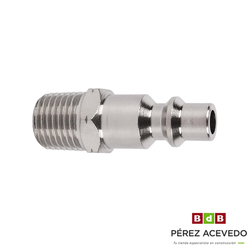 CONECTOR AIRE MACHO-ROSCA MACHO 1/4