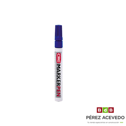 ROTULADOR PERMANENTE PUNTA REDONDA MARKERPEN AZUL  8 GR. 10 MKL