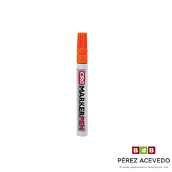 ROTULADOR PERMANENTE PUNTA REDONDA MARKERPEN NARANAJA  8 GR. 10 MKL