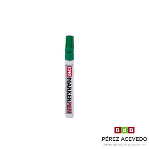 ROTULADOR PERMANENTE PUNTA REDONDA MARKERPEN VERDE  8 GR. 10 MKL