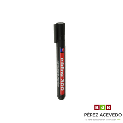 ROTULADOR PERMANENTE PUNTA REDONDA  EDDING 300 NEGRO