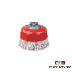 CEPILLO COPA ALAMBRE ONDULADO 125 MM
