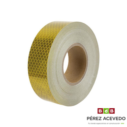 CINTA ADHESIVA REFLECTANTE V23  AMARILLO ML.