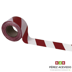 CINTA BALIZAMIENTO BLANCA / ROJA 70 MM X 200 METROS
