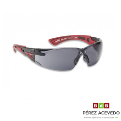 GAFAS PROTECCION AHUMADA BOLLE RUSH ROJO/NEGRO