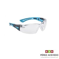 GAFAS PROTECCION TRANSPARENTE BOLLE RUSH AZUL/NEGRO