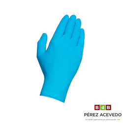 GUANTES NITRILO DESECHABLES AZULT SIN EMP. T-9