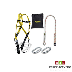 KIT ARNES 2 PUNTOS DORSAL / FRONTAL   CUERDA 1.5 M.   2 MOSQUETONES