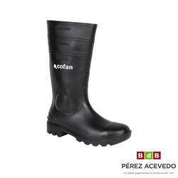 BOTA AGUA SEGURIDAD S-5 PVC COFAN NEGRA NUMERO 41