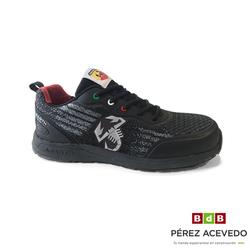 ZAPATILLA SEGURIDAD ABARTH ESSEESSE NEGRO S1P N-43