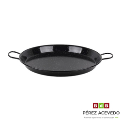 PAELLERA 70 CM ACERO ESMALTADO 2 ASAS
