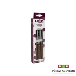 CUCHILLO MULTISUSOS MADERA HOJA 10 CM COFAN PACK 3 UNIDADES