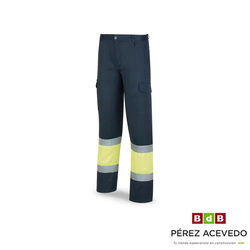 PANTALON ALTA VISIBILIDAD AMARILLO/AZUL MARINO TALLA 40