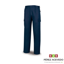PANTALON BASICO MULTIBOLSILLOS AZUL MARINO TALLA 48